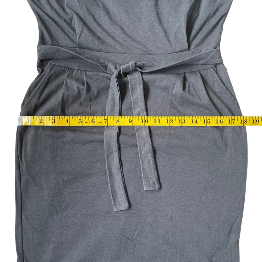 Grey Bodycon Pencil Dress For Women Size M - Picture 5 of 7